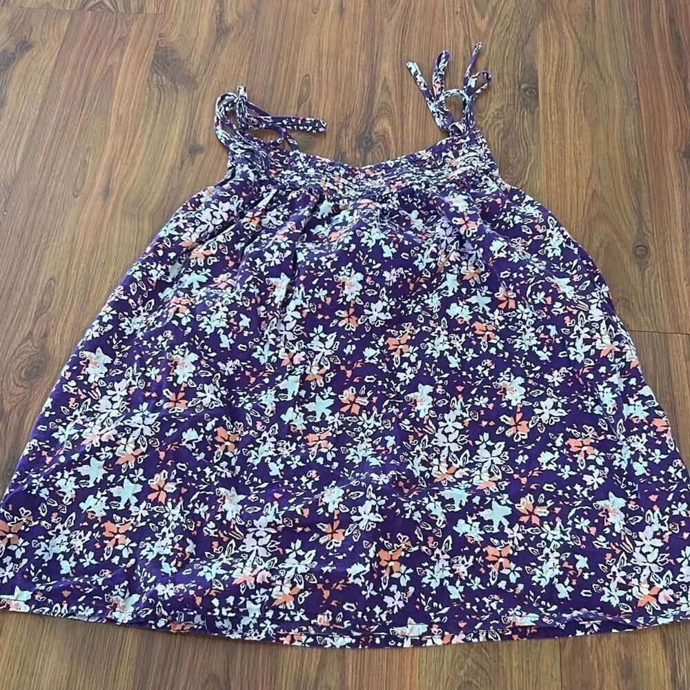 Old Navy purple floral spaghetti strap top cotton size XS Boho chic